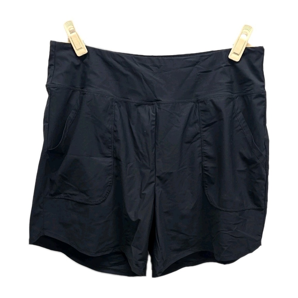 Baleaf Black Athletic Shorts Running Workout Pockets High Waist sz XL